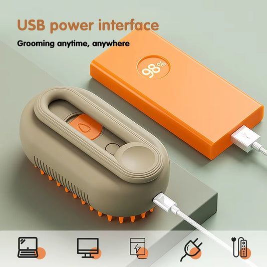 PawMist™ 3-in-1 Steam Brush