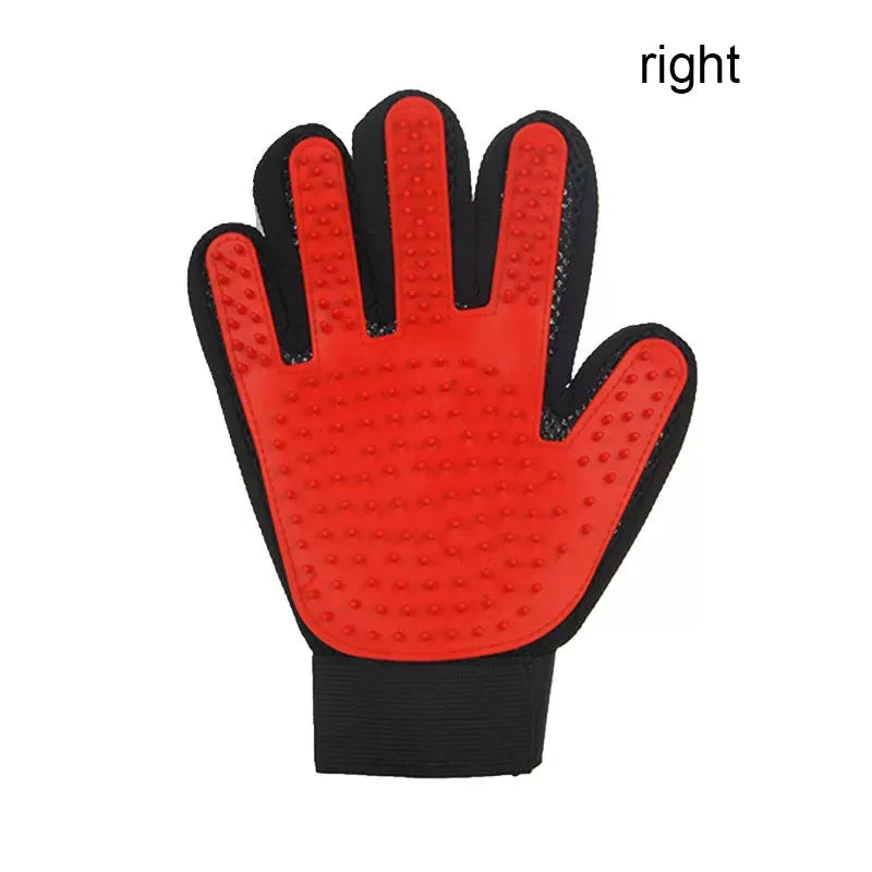 Pet Hair Glove - Dog & Cat Grooming Massage Brush Glove