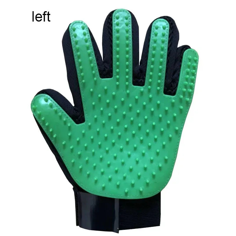 Pet Hair Glove - Dog & Cat Grooming Massage Brush Glove
