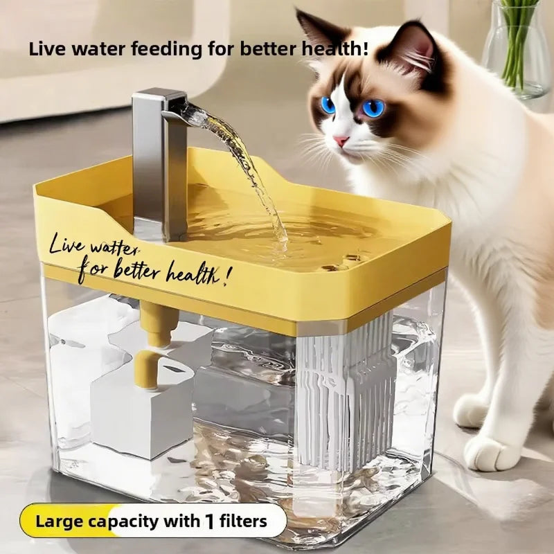 Cat Water Fountain - Auto Filter USB Pet Drinking Dispenser