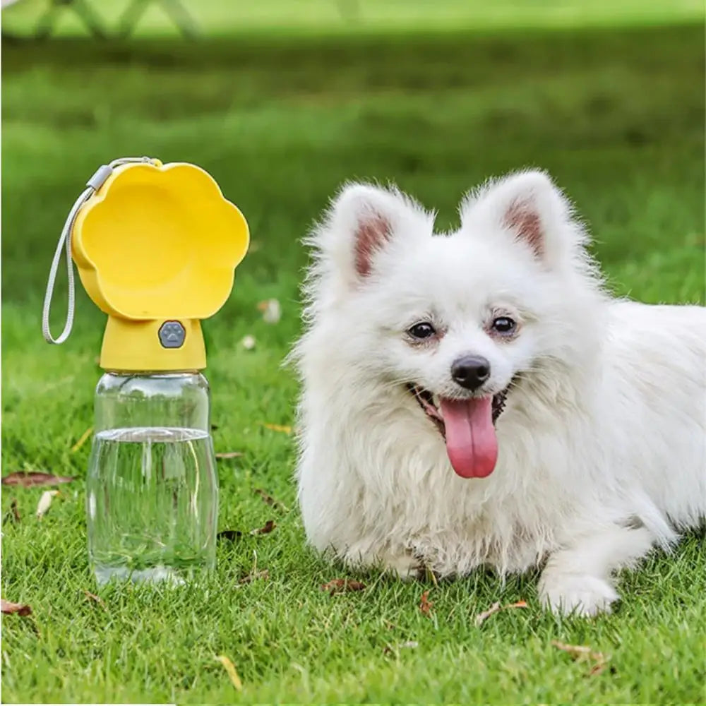 2-in-1 Dog Water Bottle with Food Container Leakproof Portable Pet Drinking Bowl for Outdoor Walking Fits Small Big Dogs Puppies