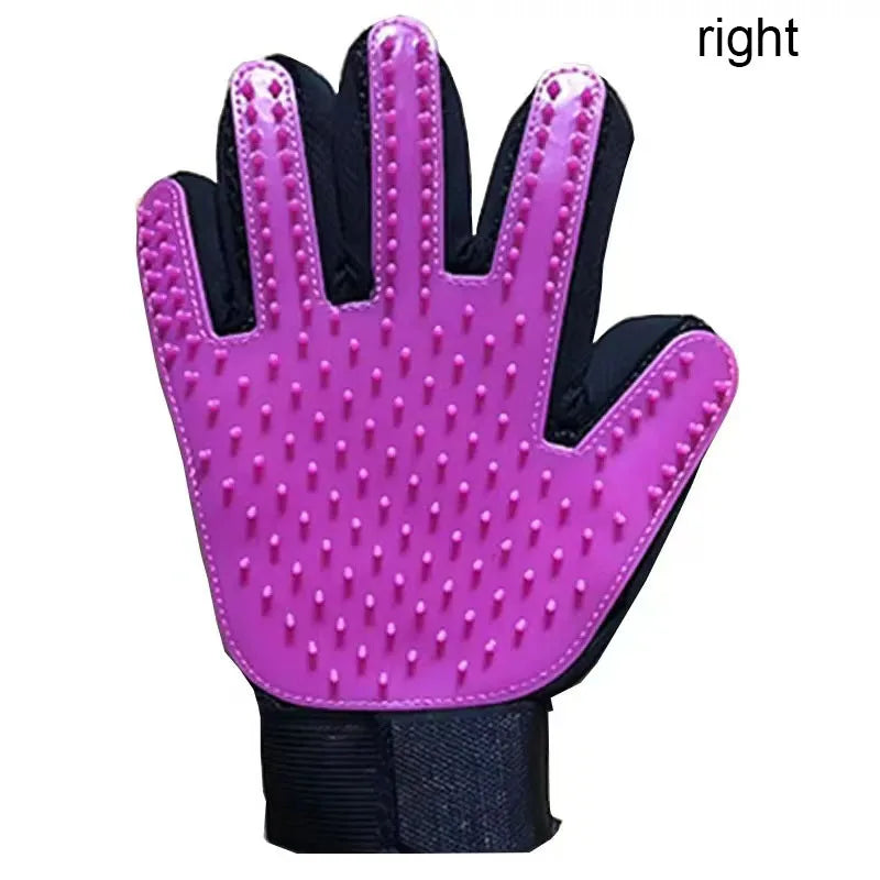 Pet Hair Glove - Dog & Cat Grooming Massage Brush Glove