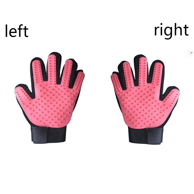 Pet Hair Glove - Dog & Cat Grooming Massage Brush Glove