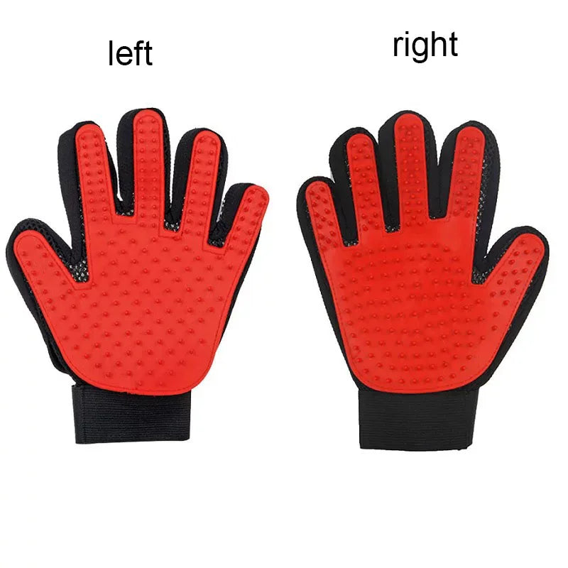 Pet Hair Glove - Dog & Cat Grooming Massage Brush Glove