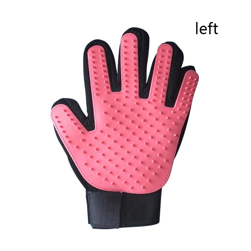 Pet Hair Glove - Dog & Cat Grooming Massage Brush Glove