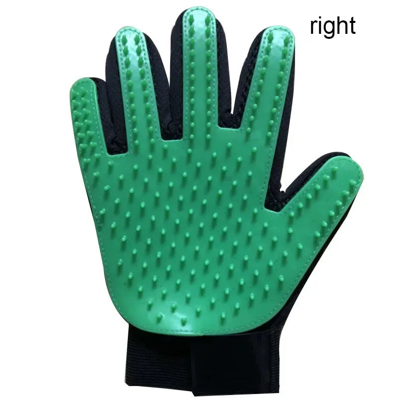 Pet Hair Glove - Dog & Cat Grooming Massage Brush Glove