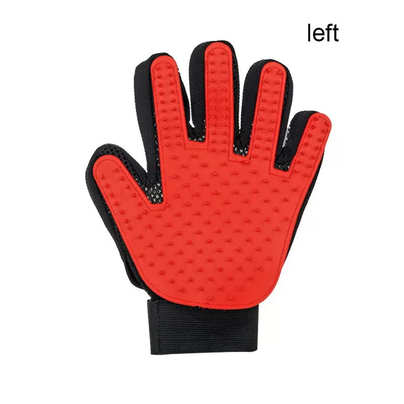 Pet Hair Glove - Dog & Cat Grooming Massage Brush Glove