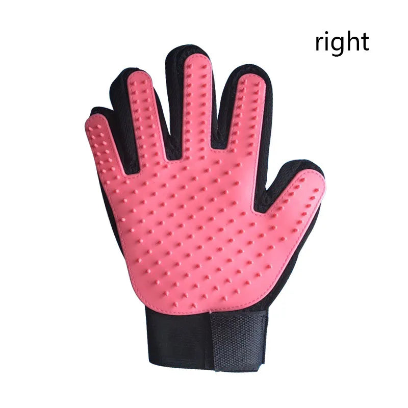 Pet Hair Glove - Dog & Cat Grooming Massage Brush Glove