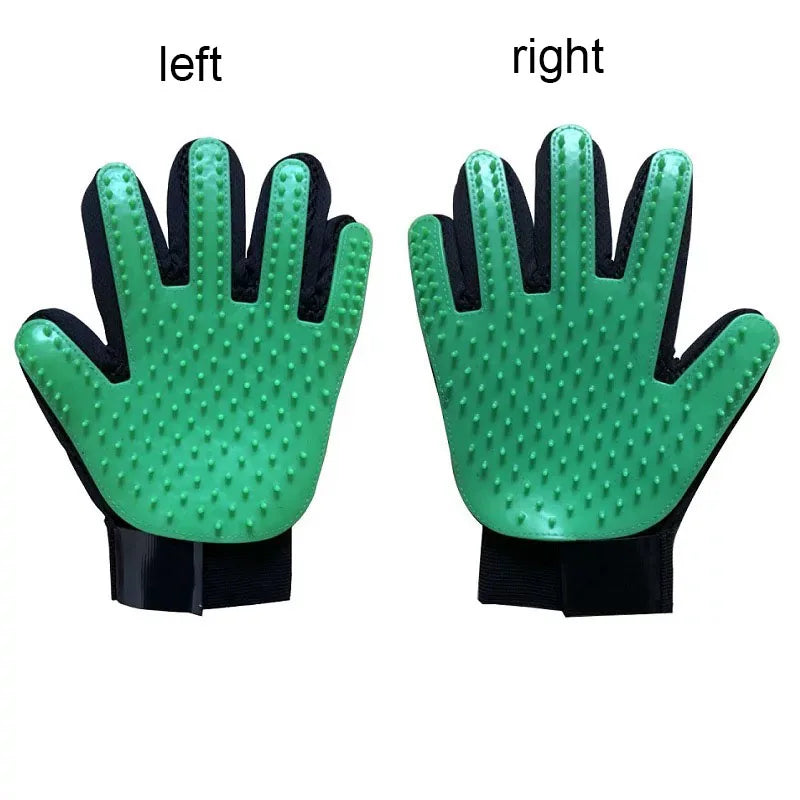 Pet Hair Glove - Dog & Cat Grooming Massage Brush Glove