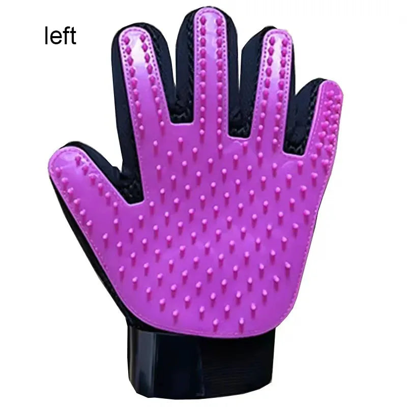 Pet Hair Glove - Dog & Cat Grooming Massage Brush Glove